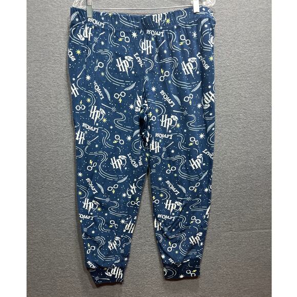 Harry Potter Sleepwear Navy Blue Womens Size L 12/14 - Picture 2 of 12